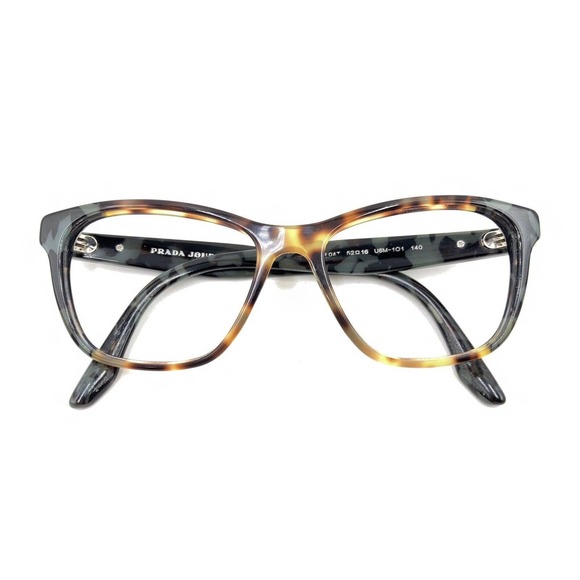Prada VPR 04T U6M-1O1 Tortoise Brown Gray Eyeglasses Frames 52-16 140 Italy - Picture 12 of 12